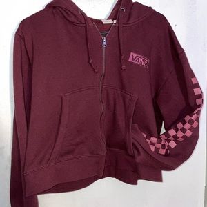 VANS cropped zip up